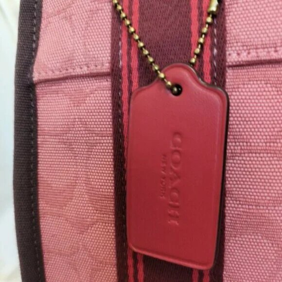 COACH Spin Taffy Multi Colored Tote 27 In Signature EXCELLENT - Picture 5 of 5